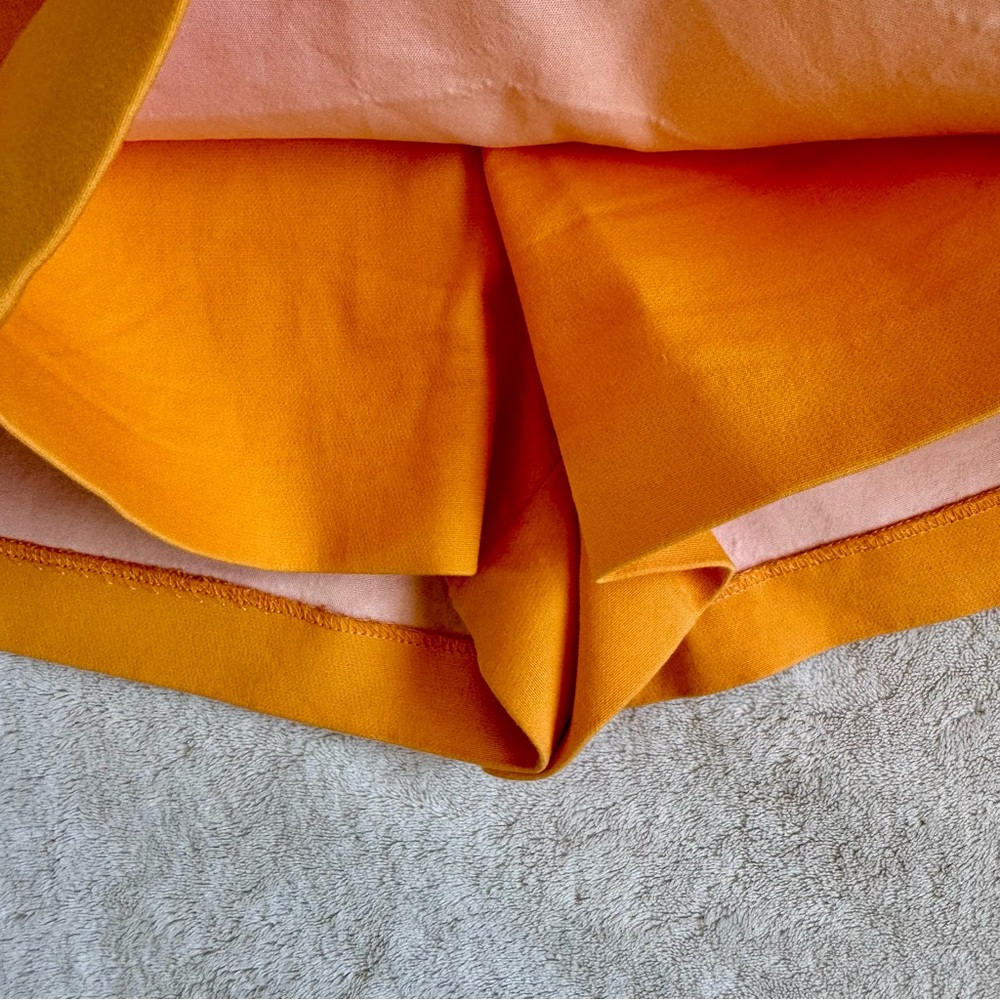 Zara Asymmetrical Skort in Orange - Picture 6 of 13